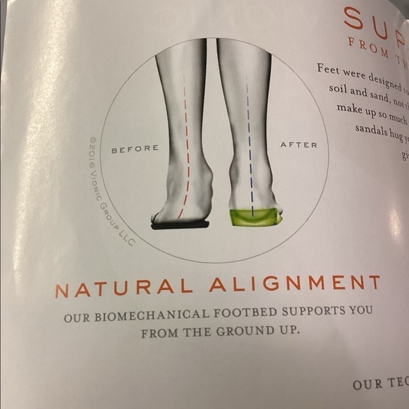 Vionic Canoe Dennis Toe-Post Sandal - Men's Leather Flip-flop size 7 - Picture 3 of 3